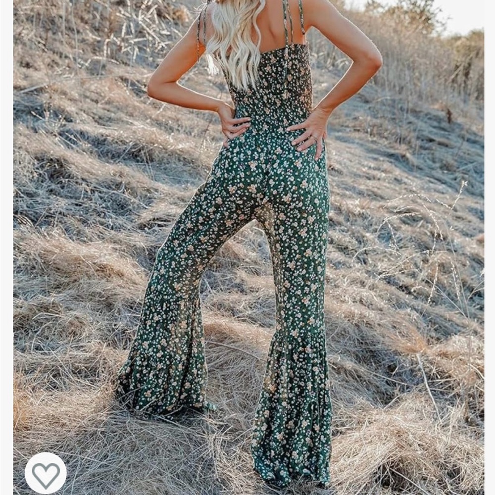Floral Bellbottom Jumpsuit